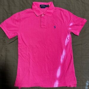 Polo by Ralph Lauren Men's Bright Pink Polo Shirt